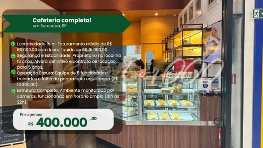 Ponto Comercial à venda, 120m² no Centro, Sorocaba