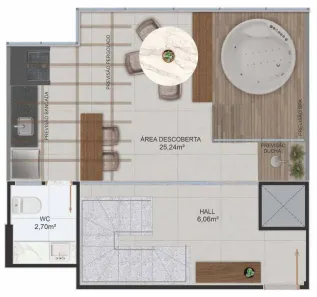 Apartamento com 1 Quarto à venda, 83m² no Itapuã, Vila Velha
