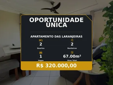 Apartamento com 2 Quartos à venda, 67m² no das Laranjeiras, Serra