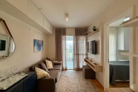 Apartamento com 1 Quarto para alugar, 30m² no Brooklin Paulista, São Paulo
