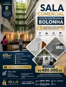 Sala Comercial à venda, 60m² no Nazaré, Belém