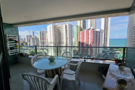 Apartamento com 4 Quartos para alugar, 143m² no Boa Viagem, Recife