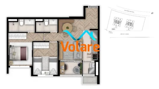 Apartamento com 2 Quartos à venda, 61m² no Bela Vista, Osasco