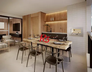 Apartamento com 4 Quartos à venda, 155m² no Ponta da Praia, Santos