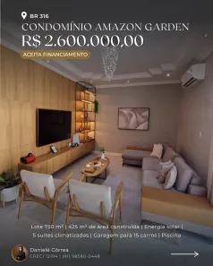 Casa de Condomínio com 5 Quartos à venda, 452m² no Levilândia, Ananindeua