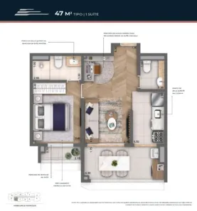 Apartamento com 1 Quarto à venda, 47m² no Vila Mariana, São Paulo