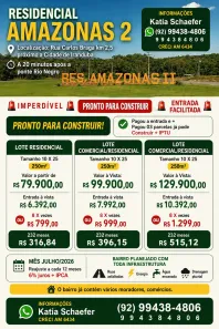 Lote/Terreno à venda, 250m² no , Iranduba