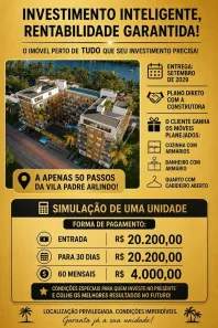 Apartamento com 1 Quarto à venda, 22m² no Tamandaré, Tamandaré