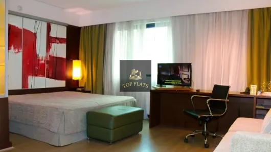 Flat com 1 Quarto para alugar, 33m² no Indianópolis, São Paulo