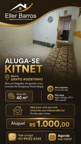 Apartamento com 1 Quarto para alugar, 40m² no Santo Agostinho, Manaus