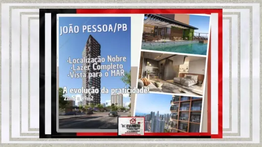 Flat com 1 Quarto à venda, 27m² no Brisamar, João Pessoa