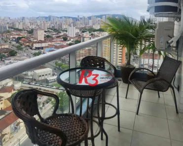 Apartamento com 2 Quartos para alugar, 81m² no Boqueirão, Santos