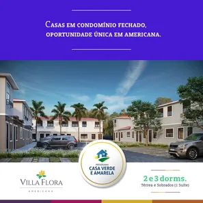 Casa de Condomínio com 2 Quartos à venda, 44m² no Jardim Governador Mário Covas III, Americana