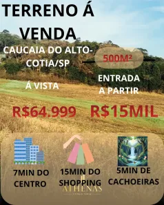 Lote/Terreno à venda, 500m² no Centro (Caucaia do Alto), Cotia