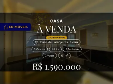 Casa com 3 Quartos à venda, 121m² no Colina de Laranjeiras, Serra