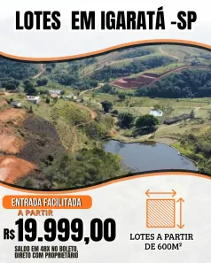 Lote/Terreno à venda, 600m² no , Igaratá