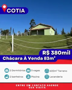 Fazenda/Sítio com 2 Quartos à venda, 600m² no Esmeralda Park (Caucaia do Alto), Cotia