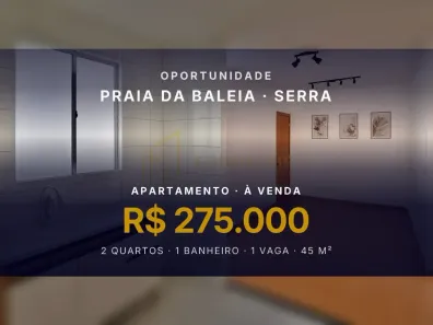 Apartamento com 2 Quartos à venda, 45m² no Praia da Baleia, Serra