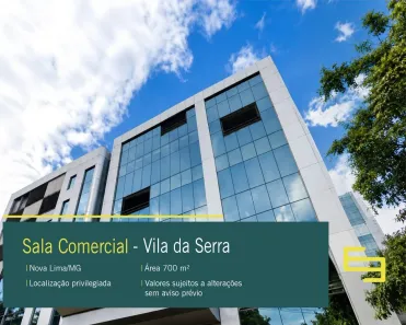 Sala Comercial para alugar, 700m² no Vila da Serra, Nova Lima