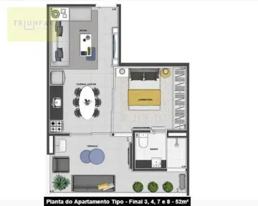 Apartamento com 1 Quarto à venda, 52m² no Parque Campolim, Sorocaba