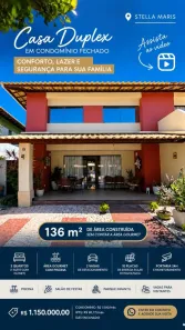Casa de Condomínio com 4 Quartos à venda, 136m² no Stella Maris, Salvador