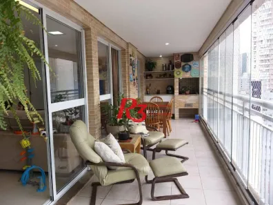 Apartamento com 3 Quartos à venda, 130m² no Gonzaga, Santos