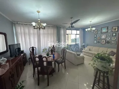 Apartamento com 3 Quartos para alugar, 140m² no José Menino, Santos