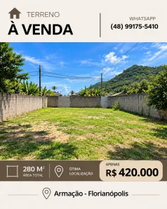 Lote/Terreno à venda, 280m² no Pântano do Sul, Florianópolis
