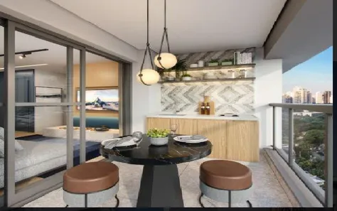 Apartamento com 1 Quarto à venda, 50m² no Santo Amaro, São Paulo