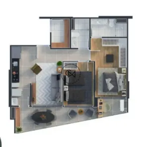 Apartamento com 2 Quartos à venda, 75m² no Alphaville Centro Industrial e Empresarial/Alphaville., Barueri