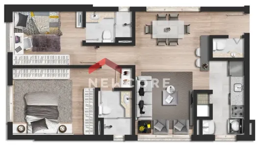 Apartamento com 2 Quartos à venda, 59m² no Auxiliadora, Porto Alegre