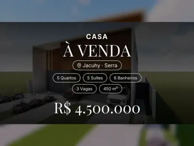 Casa com 5 Quartos à venda, 450m² no Jacuhy, Serra