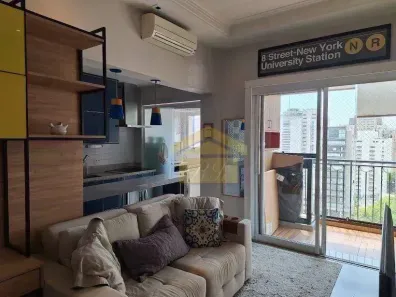 Apartamento com 1 Quarto para alugar, 48m² no Vila Nova Conceição, São Paulo