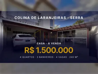 Casa com 4 Quartos à venda, 240m² no Colina de Laranjeiras, Serra