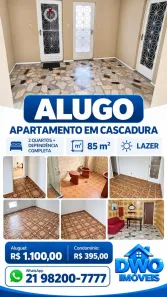Apartamento com 3 Quartos para alugar, 90m² no Cascadura, Rio de Janeiro