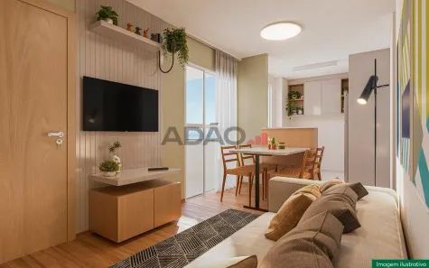 Apartamento com 2 Quartos à venda, 43m² no Residencial Santa Vitória, Aparecida de Goiânia