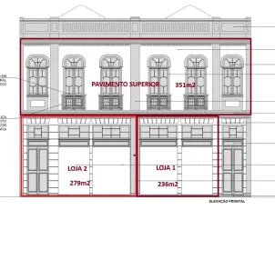 Ponto Comercial com 1 Quarto para alugar, 279m² no Centro, Curitiba