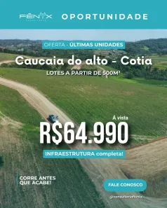 Lote/Terreno à venda, 500m² no Granja Viana, Cotia