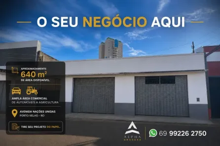 Galpão/Depósito/Armazém para alugar, 640m² no Nossa Senhora das Graças, Porto Velho