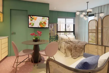 Apartamento com 1 Quarto para alugar, 25m² no Sumarezinho, São Paulo