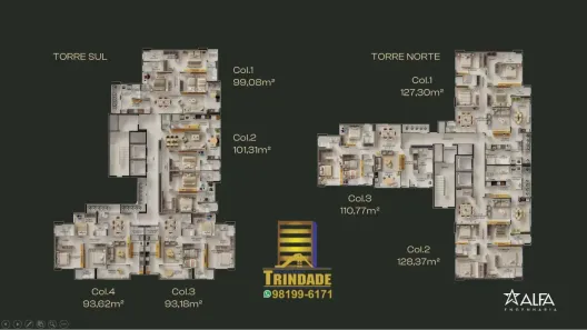 Apartamento com 4 Quartos à venda, 130m² no Ponta do Farol, São Luís