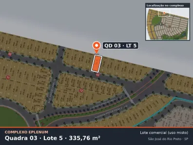 Lote/Terreno à venda, 336m² no Eparque Mirage, São José do Rio Preto