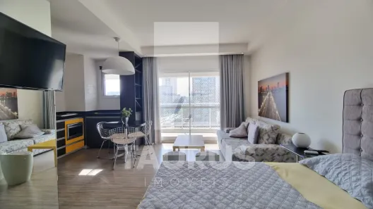 Apartamento com 1 Quarto para alugar, 38m² no Brooklin Paulista, São Paulo