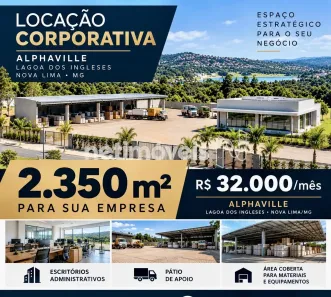 Imóvel Comercial para alugar, 2350m² no Alphaville - Lagoa dos Ingleses, Nova Lima