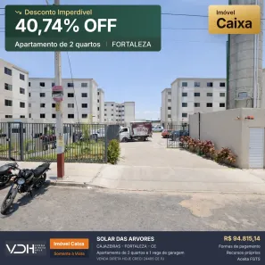 Apartamento com 2 Quartos à venda, 44m² no Cajazeiras, Fortaleza