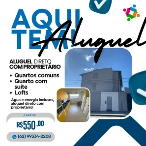 Kitnet com 1 Quarto para alugar, 28m² no Setor Sol Nascente, Goiânia