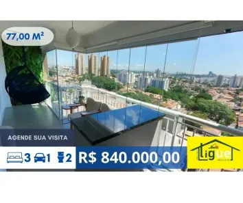 Apartamento com 3 Quartos à venda, 77m² no Jardim Esmeralda, São Paulo