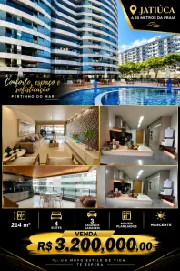 Apartamento com 4 Quartos à venda, 214m² no Jatiúca, Maceió