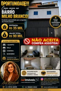 Casa com 1 Quarto à venda, 60m² no Milho Branco, Juiz de Fora