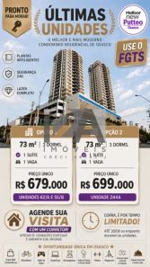 Apartamento com 3 Quartos à venda, 74m² no Bela Vista, Osasco